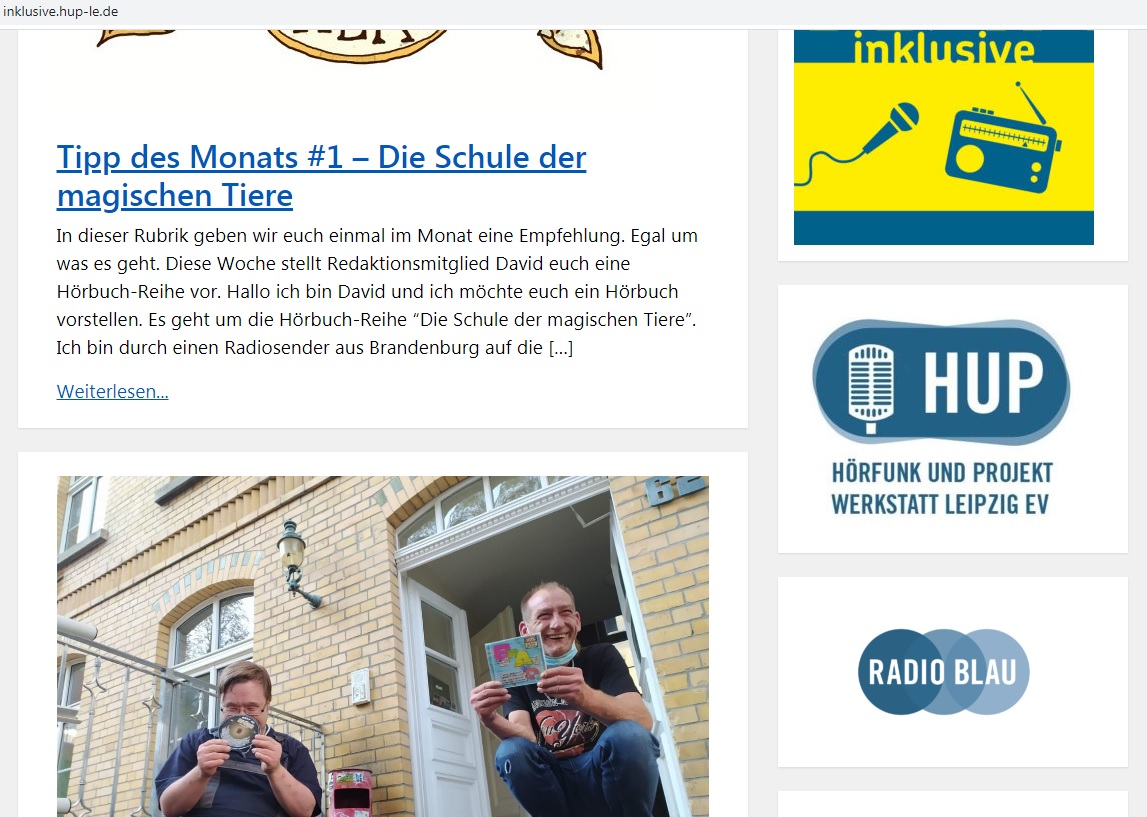 Inklusive-Blog Screenshot