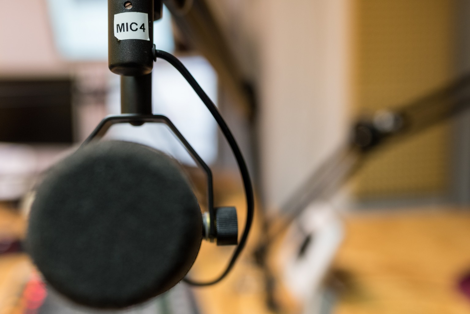 Mikro im Radiostudio