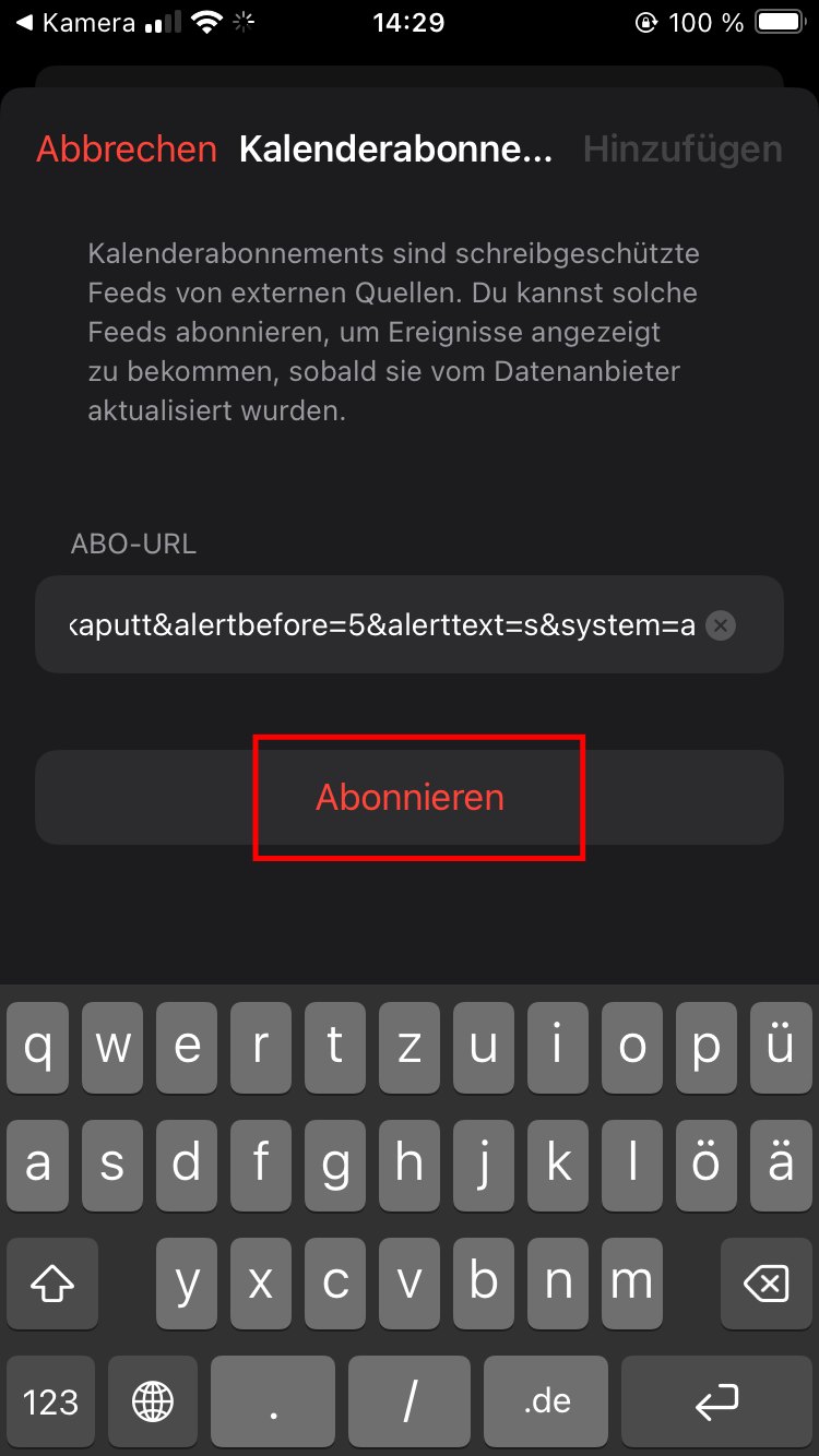 Screenshot zur Bebilderung der Text-Anleitung Android